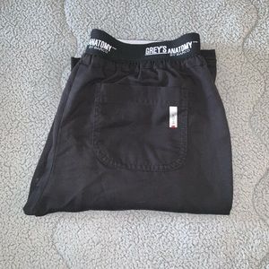 Black greys anatomy scrub pants.